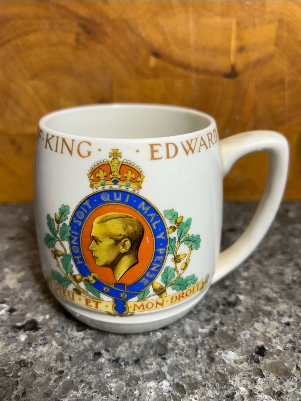 King Edward VIII Coronation of May 1937 Mug /Cup -Burleigh Made In England RARE